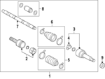 3920560Y50 - : Shaft for Nissan Image