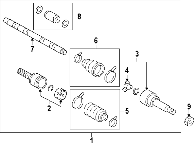 3920560Y50 - : Cv Axle Shaft for Nissan Image