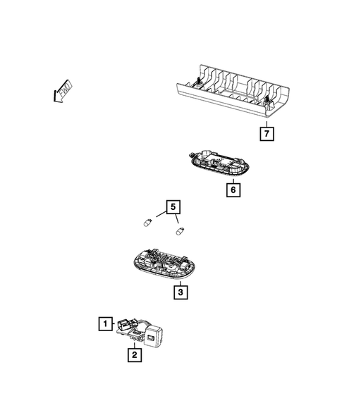 Lamps-Interior and Exterior for 2016 Jeep Wrangler #2