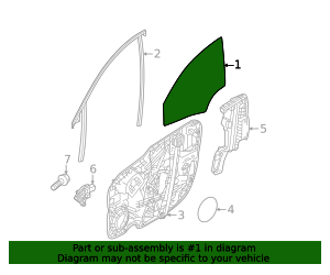 2025-2026 Volvo EX90 Door Glass 32293229 | TascaParts.com