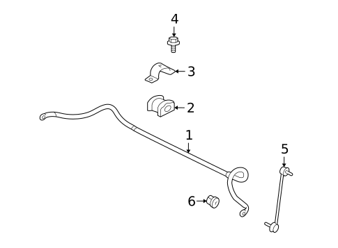 Stabilizer Bar & Components for 2009 Mitsubishi Lancer #2