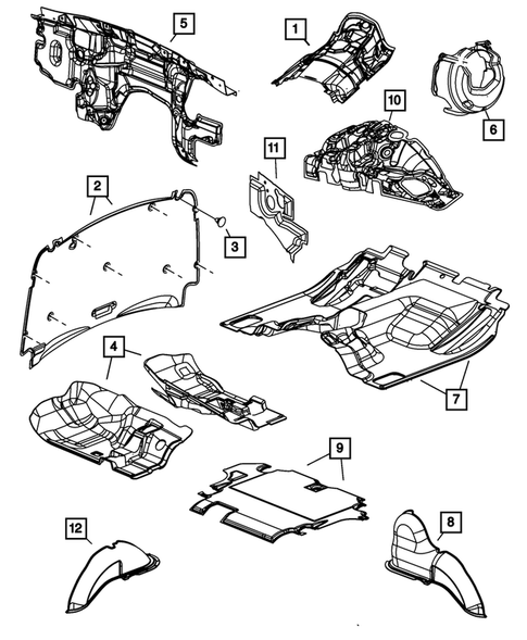 Carpets, Floor Mats, Load Floor, and Silencers for 2008 Dodge Nitro #1