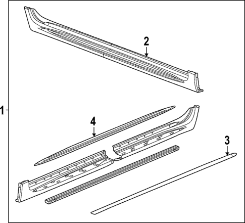Running Board for 2024 Chevrolet Traverse Limited #0
