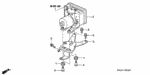 57376SLJ000 - Chassis: BOLT, MOUNT for Honda Image
