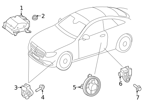 Air Bag Components for 2020 Mercedes-Benz AMG GT 63 S #1