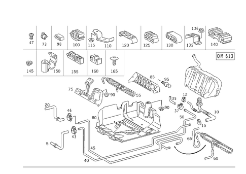 Fuel Lines, Diesel Vehicles for 2002 Mercedes-Benz S 55 AMG&reg; #0