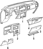 E53Z5404320A - Body: Instrument Panel for Mercury: Topaz Image