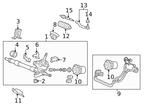 Steering Gear & Linkage for 2009 Honda Civic #1