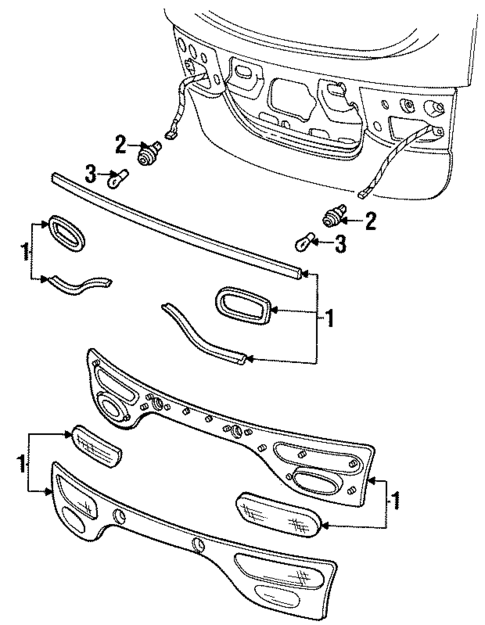 Rear Reflector for 1998 Mercury Sable #0
