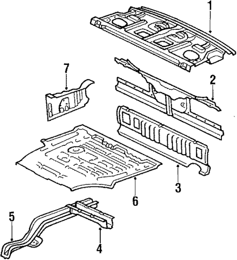 Rear Body for 1988 Toyota Cressida #0