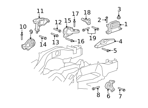 Mounts for 2012 Chevrolet Equinox #0