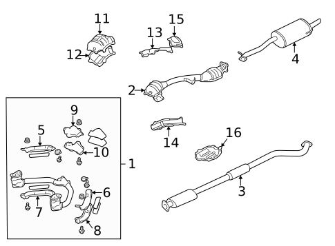 Mufflers for 2005 Subaru Impreza #0