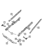55360168AA - Frame, Bumper and Fascia: Frame Rail Bracket for Dodge: Nitro | Jeep: Liberty Image
