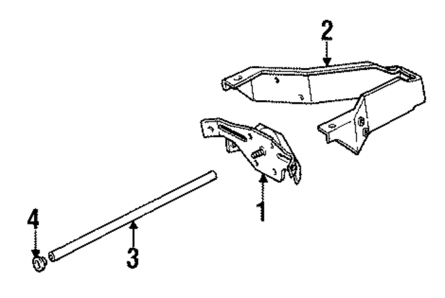 52007276 - Body: Spare Tire Retainer for Mopar Image