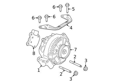 Alternator for 2003 Mercury Marauder #2