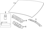 80008946 - : Windshield Header for Volvo Image