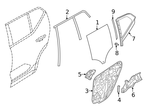 Rear Door for 2019 Volvo XC40 #0