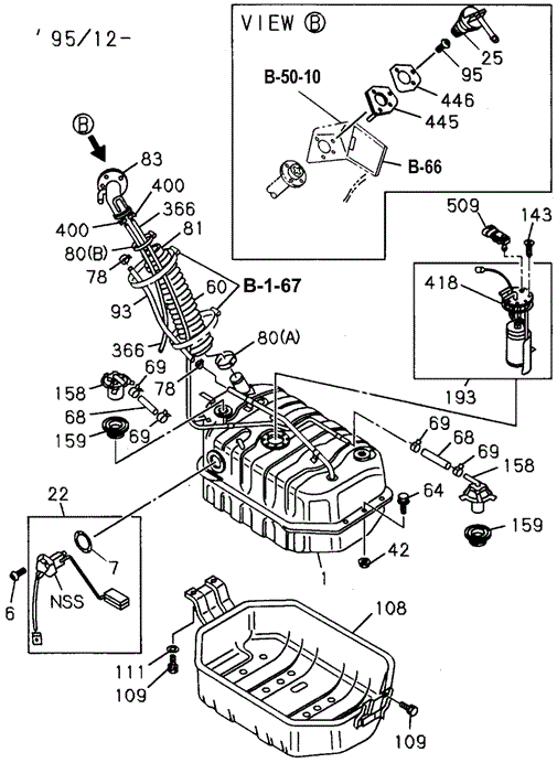 Fuel Tank (2) for 1997 Honda Passport #0