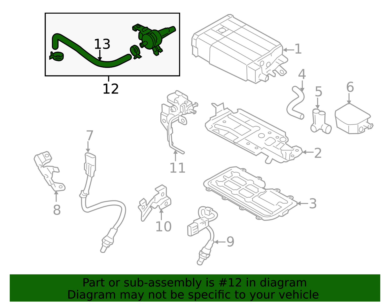 2012-2014 Hyundai Genesis Vacuum Valve 39470-3F401 | MotorMotor
