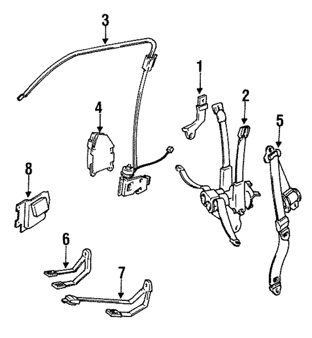 EG58KF7 - Electrical: Seat Belt Assembly for Mopar Image