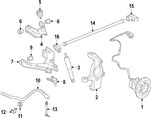 Upper Control Arm for 2005 Chevrolet Colorado #0
