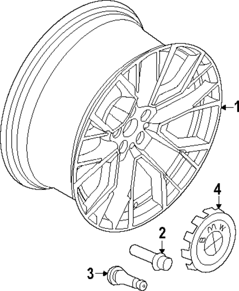 ドイツハノーバー1：12温血BMWシミュレーション駿馬精巧な家財道具6 2023-2025 BMW XM Bmw Oem 923m Wheel In Night Gold W/ Bright-milled