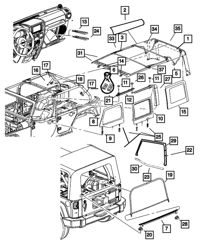 68003655AD - : Foam Tape Kit for Mopar Image