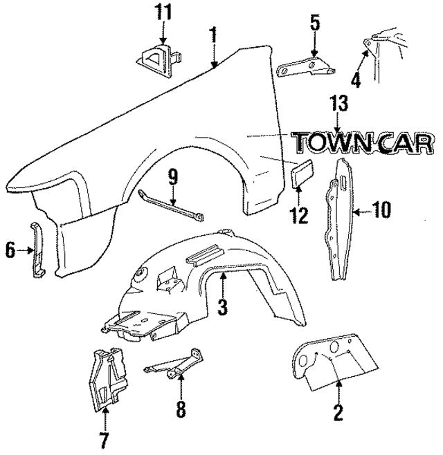 F7VZ16037PTM - : Body Side Molding for Ford Image