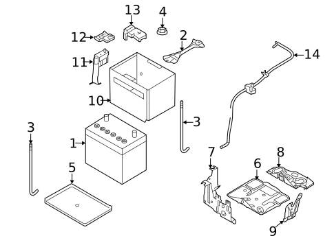 Battery for 2012 Nissan Cube #0