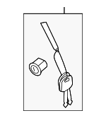 815212BA00 - Body: Lock Cylinder for Hyundai: Santa Fe, Tucson, Veracruz Image