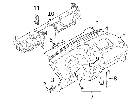 Instrument Panel for 2011 Suzuki SX4 #0