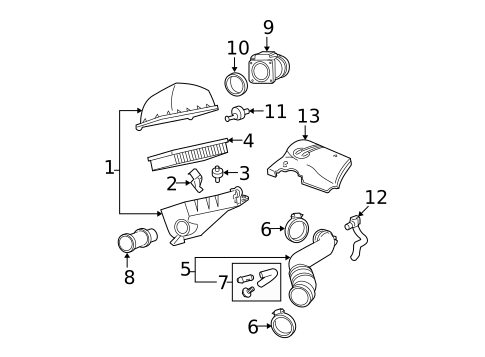 Air Intake for 2003 Mercury Marauder #0