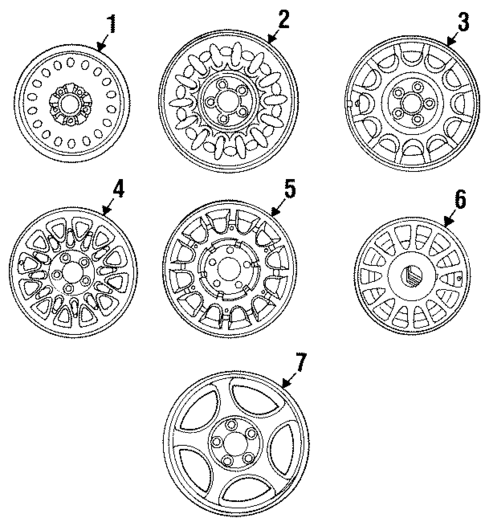 Wheels for 1998 Mercury Sable #0