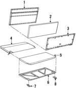 F6DZ7466640ABD - Body: Seat Back Cover for Ford: Taurus Image