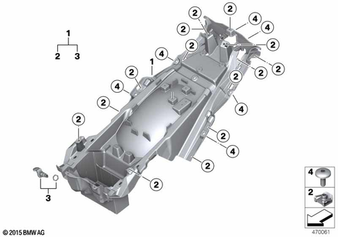 Rear Wheel Cover, License Plate Bracket for 2026 BMW-Motorrad K 1600 GT #1