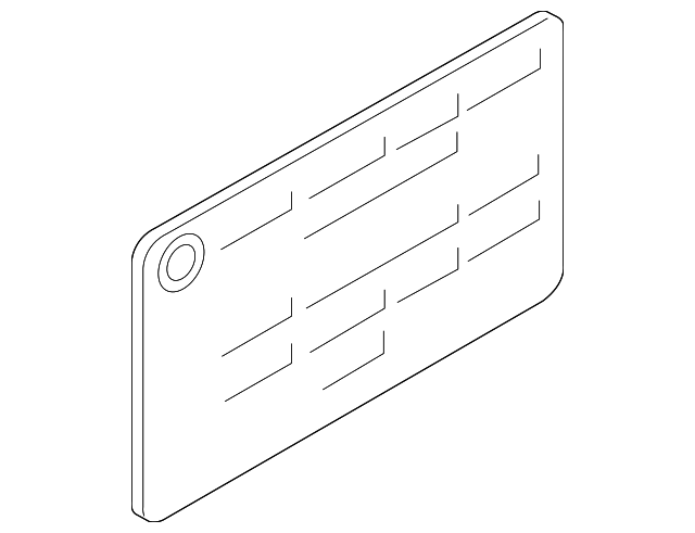 Tire Info Label - BMW (71-24-5-A87-941)