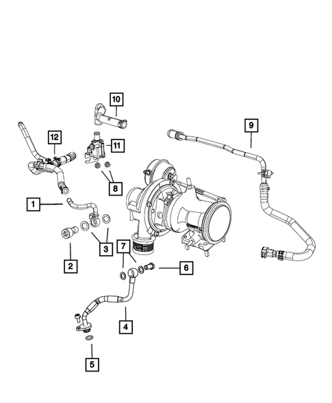 Turbo Charger Cooling System for 2015 Dodge Dart #0