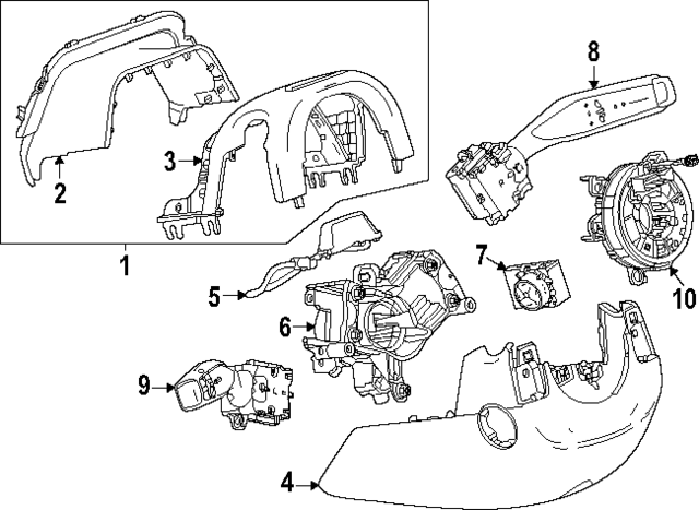 13554844 - : Part# 13554844 F (S)Switch for Chevrolet: Silverado EV | GMC: Sierra EV Image