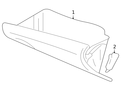 Glove Box for 2007 Mitsubishi Outlander #0