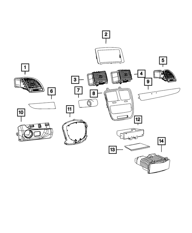 68102007AA - Interior Trim: Instrument Panel Mat for Mopar Image image