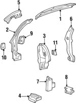 XF2Z1645115AA - Body: Trough for Ford: Windstar Image
