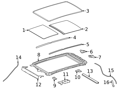 Sunroof for 2023 Toyota Highlander #0