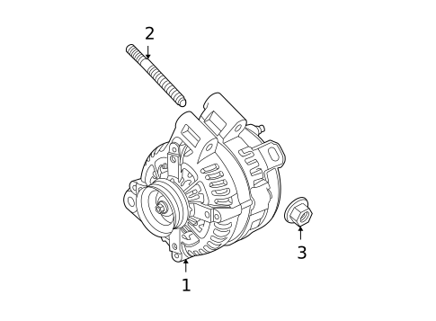 Alternator for 2007 GMC Acadia #0
