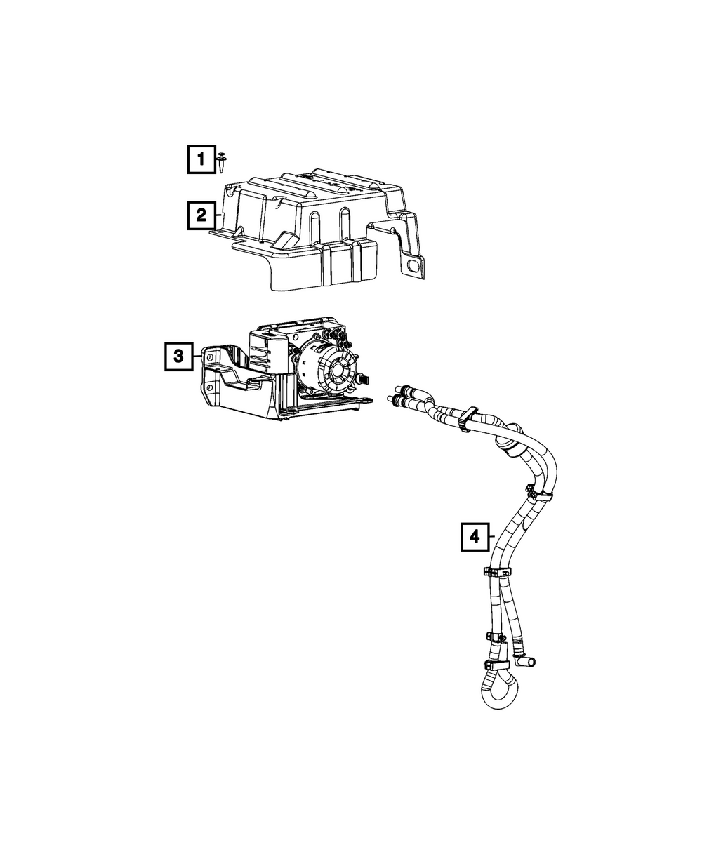 Air Suspension Compressor Assembly - Mopar (68496113AE)