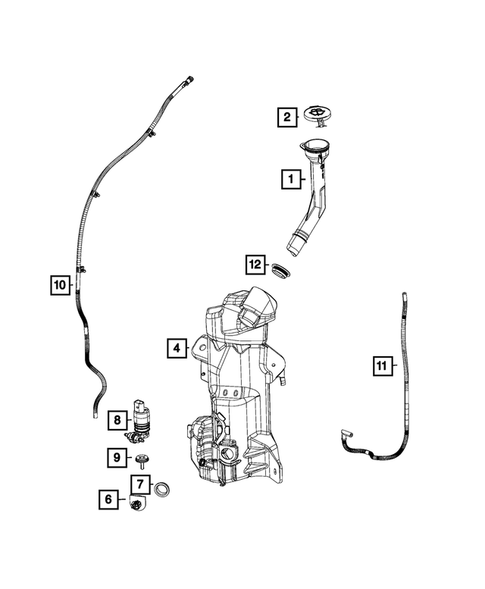 Wiper and Washer System for 2020 Chrysler Pacifica #1