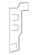 60922TGGA00ZZ - Body: Fender Rail Mount Plate for Honda: Civic Image