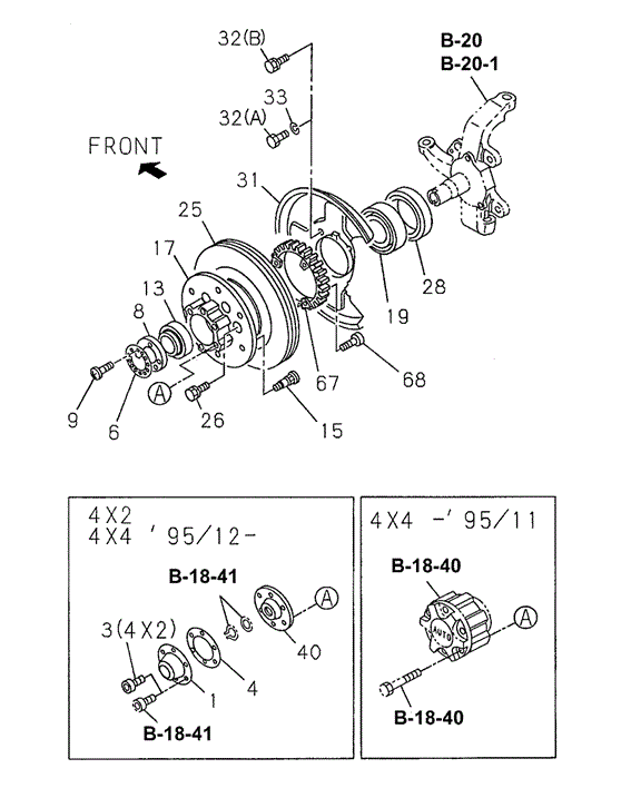 Front Hub - Rotor for 1997 Honda Passport #0
