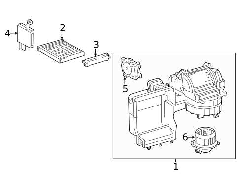Blower Motor & Fan for 2011 Toyota Camry #2