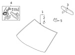 F7AZ17698BA - Body: Windshield Bracket for Ford Image