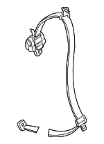 XF1Z74611B68BAB - Body: Lap &amp; Shoulder Belt for FORD Image